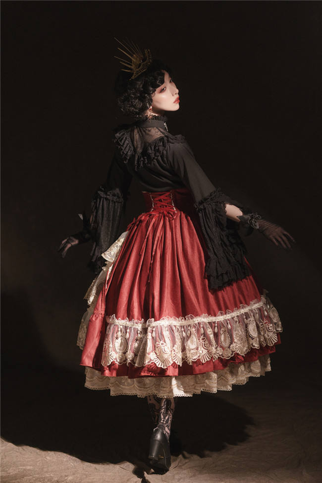 Miss Point ~ Elizabeth~ Elegant Lolita Fishbone Skirt Tea Party Version -Custom Tailor Available