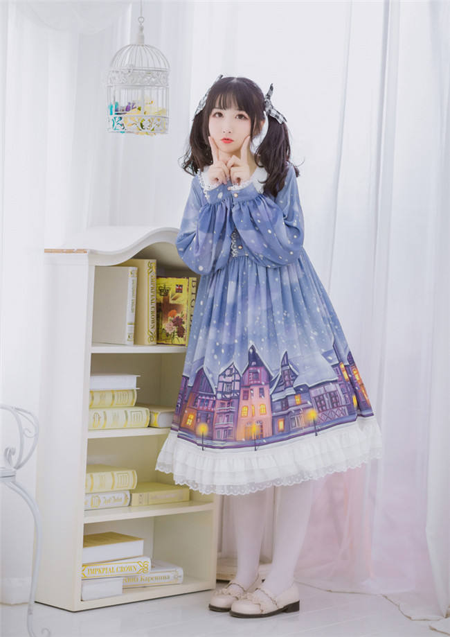 Warm House In Snow~ Sweet Lolita OP/JSK out