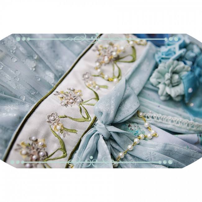IchigoMikou ~Drizzle & Thin Clouds~ Hanfu Style Dress Qi Lolita Dress -In Stock