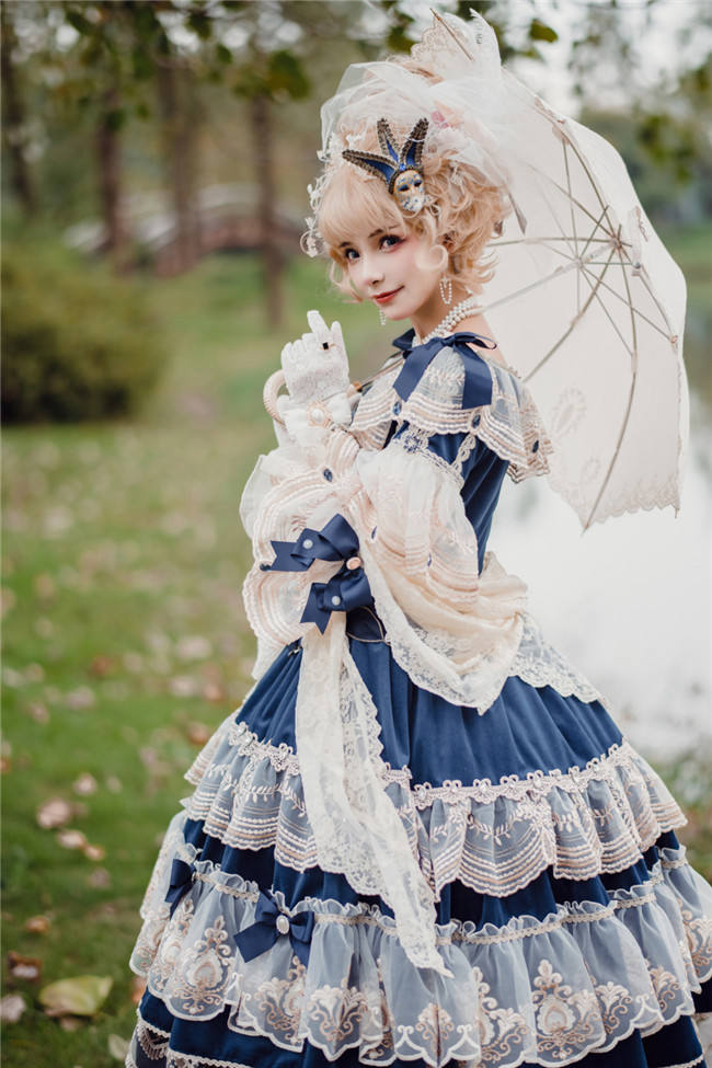 Miss Point ~Masked Ball Luxury Details Lolita OP Fullset