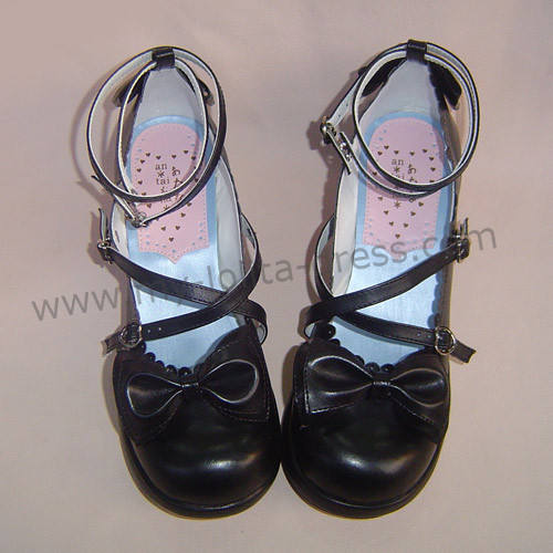 Coffee Bow Lolita Shoes