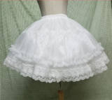 Sweet Round-shaped Lolita Petticoat White/Black Available