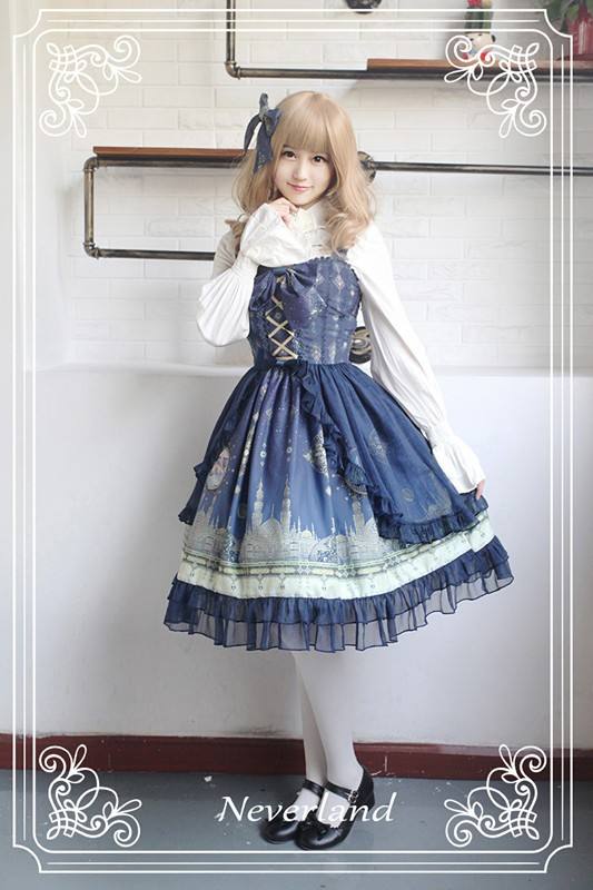Neverland Lolita ~Arabian Nights~ High Waist Lolita JSK with Pendant
