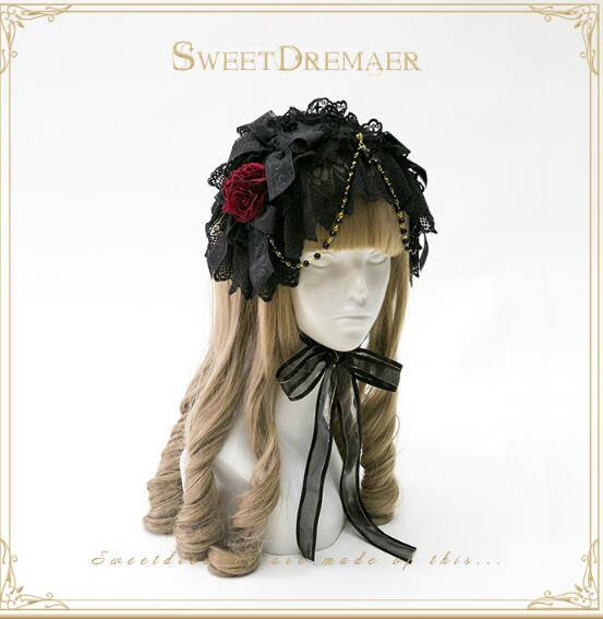 Cutie Creator ~Little Dorrit~ Lace Bow Beadchain Lolita Headband