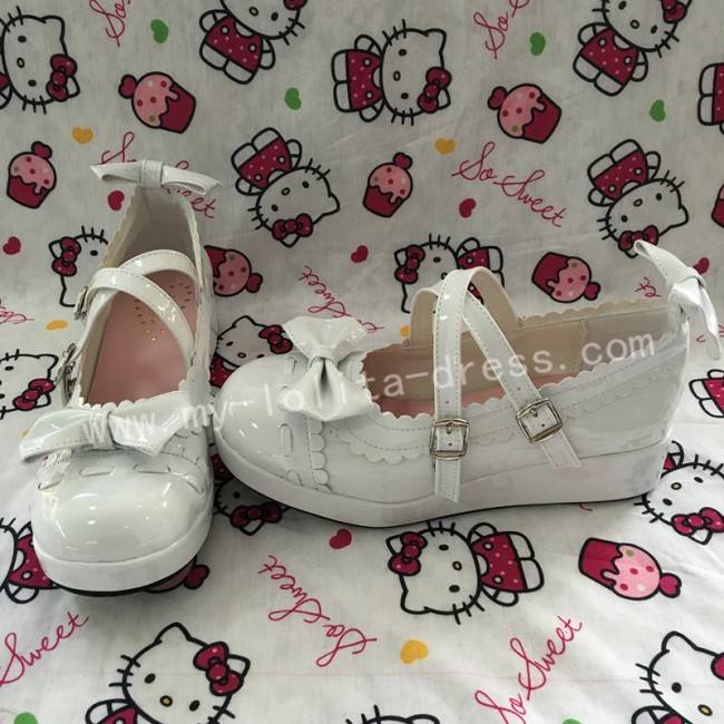Pretty Bows Girls Lolita Flat Shoes
