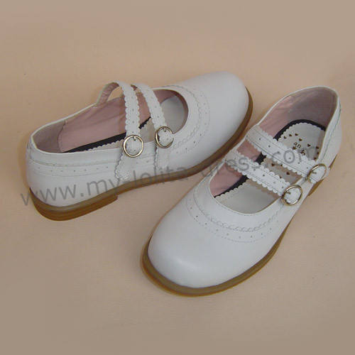Cream Yellow 2 Straps Lolita Shoes