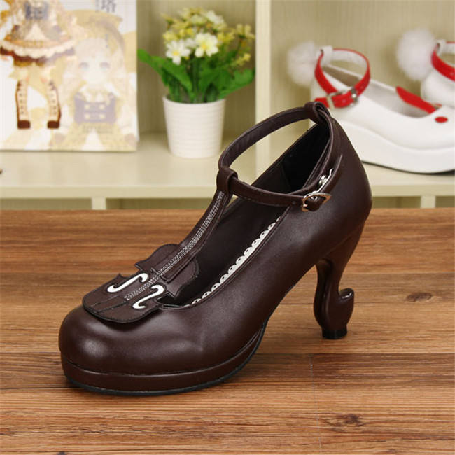 Angelic Imprint- Elegant Violin-shaped Straps Lolita Heels Shoes