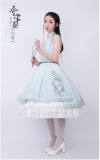 Common Sign ~Egret~ Classic Qi Lolita Fullset[--JSK Dress + Cape + Petticoat + Sash--] -Pre-order Closed