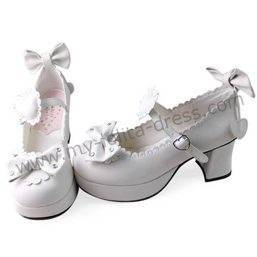 Bows Hearts Girls Lolita Shoes