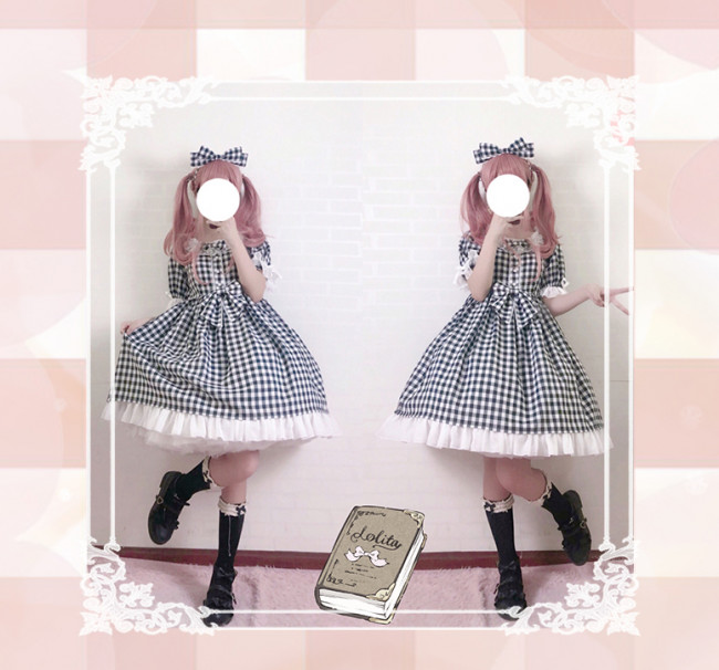 Little Bear Shop ~ Plaid Lolita Dress