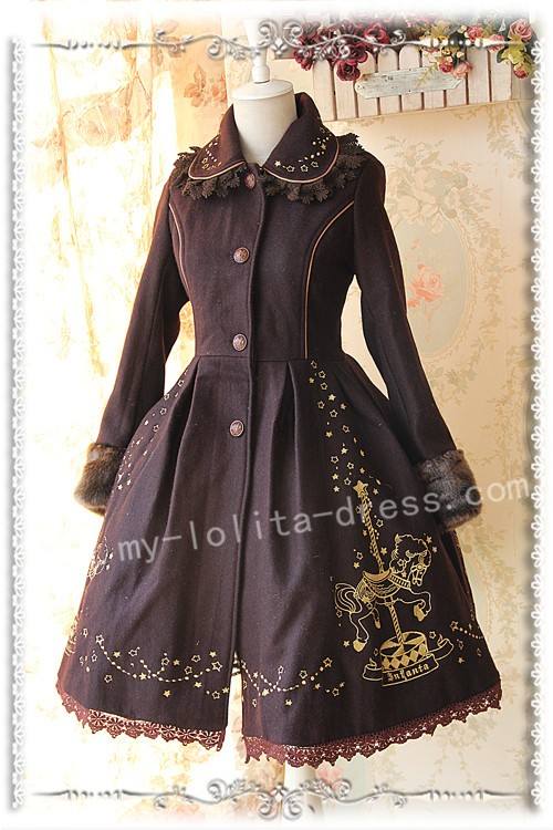 Infanta Merry-go-round Gold Emboridery Lolita Jacket and Cape
