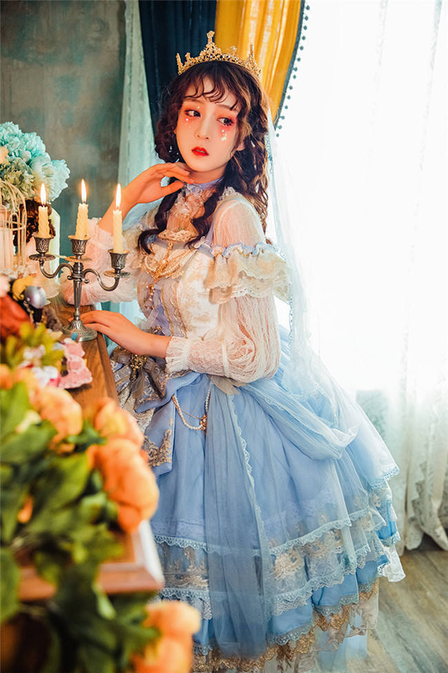 Flower Feast In Spring~ Elegant Lolita JSK Bridal Design -out