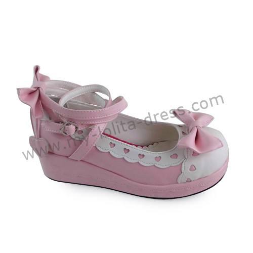 Sweet Princess Shoes Bows Hearts White Trim