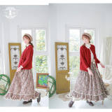 Blooming Season-~ Vintage Flower Lolita Skirt -out