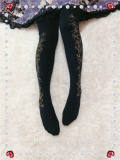 Winter Lily~300D Gold-stamping Lolita Tights -OUT
