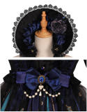 God Redeemed Gothic Dark Printed Lolita OP(Choker + Gloves + Overskirt)