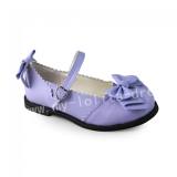 Girl's Purple Sweet Lolita Flats Shoes