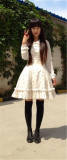 Balladette~ Sweet Lolita Petticoat Dailywear White 40cm - In Stock