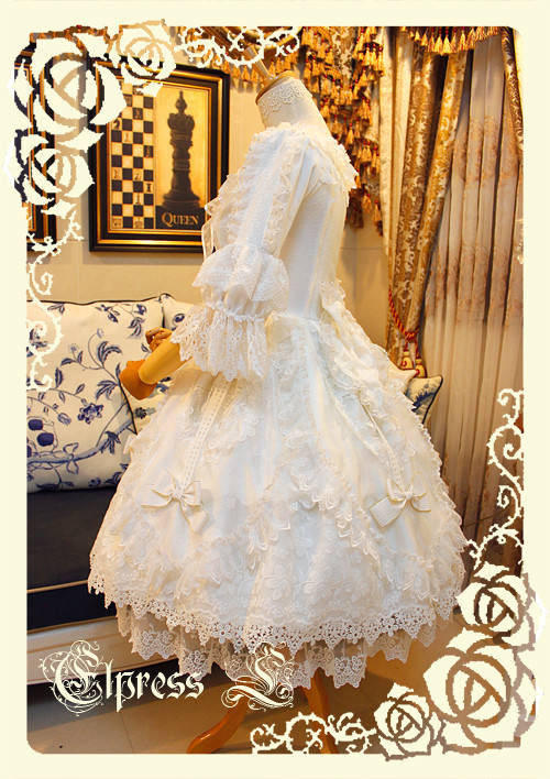 Elpress L Umbrella Leaf Lolita OP Dress out