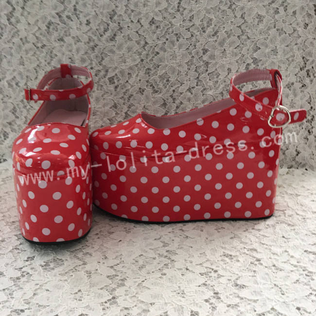 Lady's Sweet Cream White Lolita High Platform