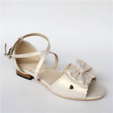 Sweet Pearl White Lolita Low Heels Shoes