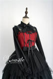 Sweet Roll Collar Lolita Blouse -Ready Made Black Size S - In Stock