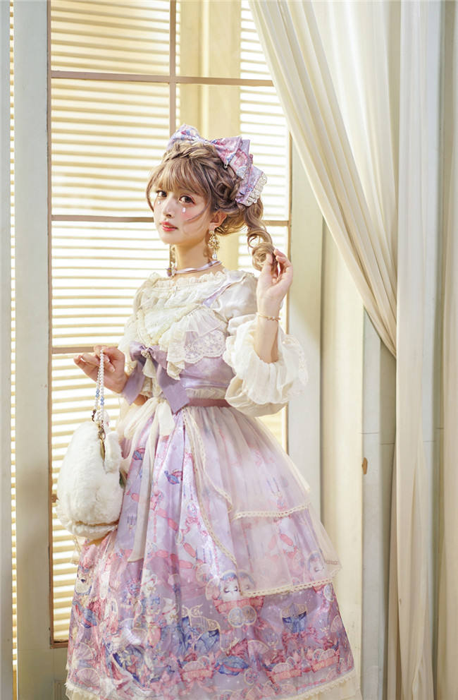 Miss Point ~ Elizabeth Meow ~ Daily Wear Lolita OP/JSK -Custom-tailor Available