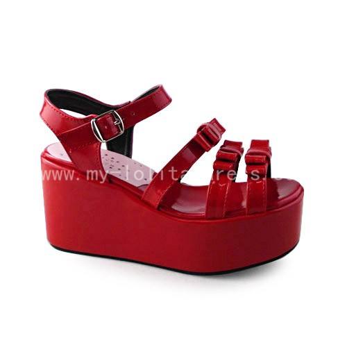 Beautiful Red Platform Shoes