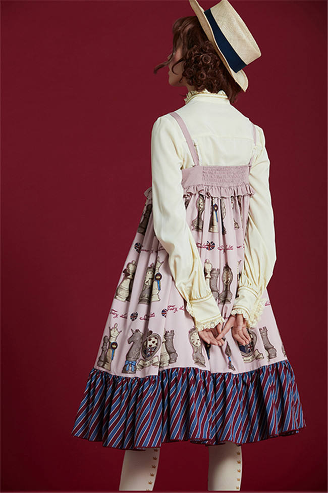 Checkers~ Sweet Printed JSK Dress -out