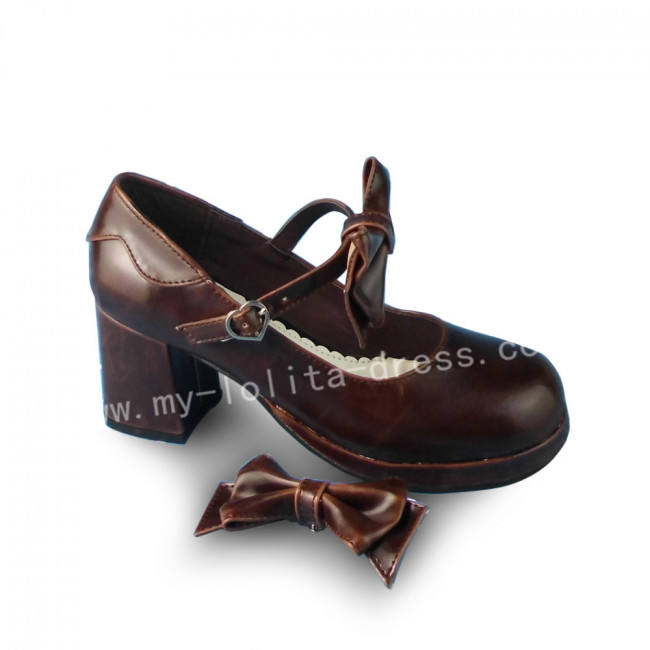 Sweet Chocolate Lolita Heels Shoes