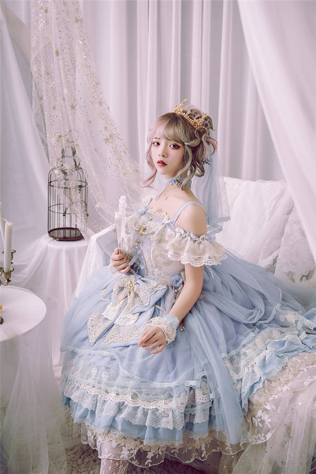 Flower Feast In Spring~ Elegant Lolita JSK Bridal Design -out