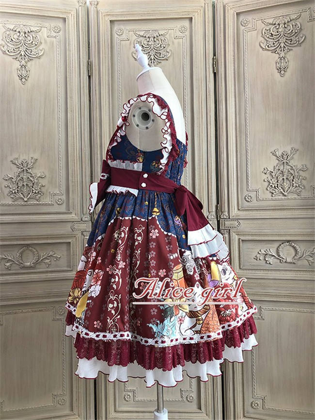 Alice Girl ~Lucky Cat~ Kimono Style Lolita JSK
