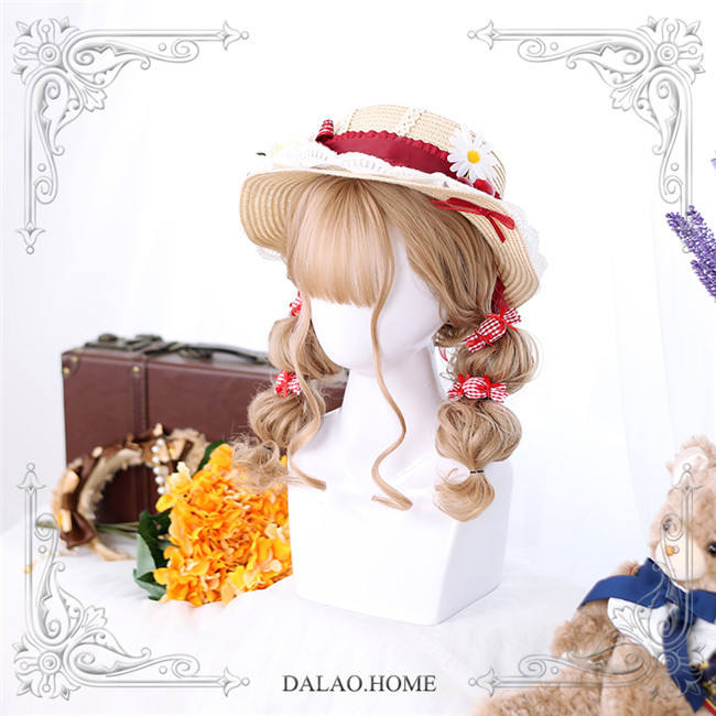 Dalao Home ~Strawberry Bear Lolita Short Wigs 40cm