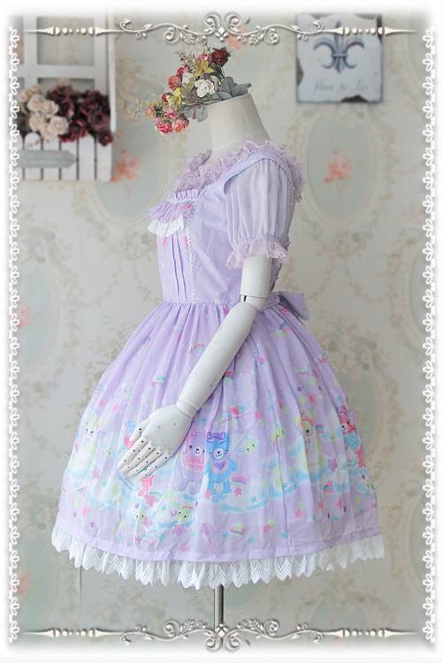Infanta Detachable Set-in Hime Sleeves Chiffon Lolita Blouse
