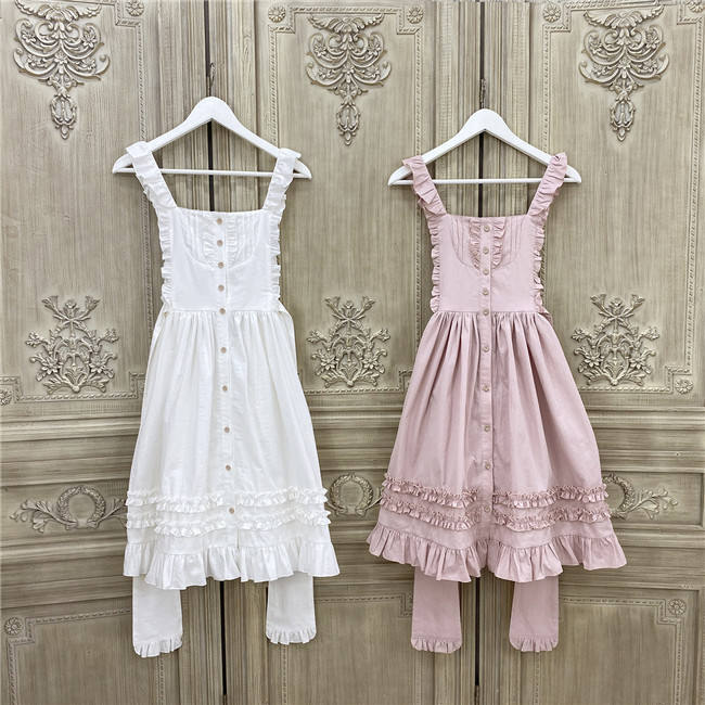 Little Dipper ~Pure Cotton Jacquard Lolita Apron -Ready Made