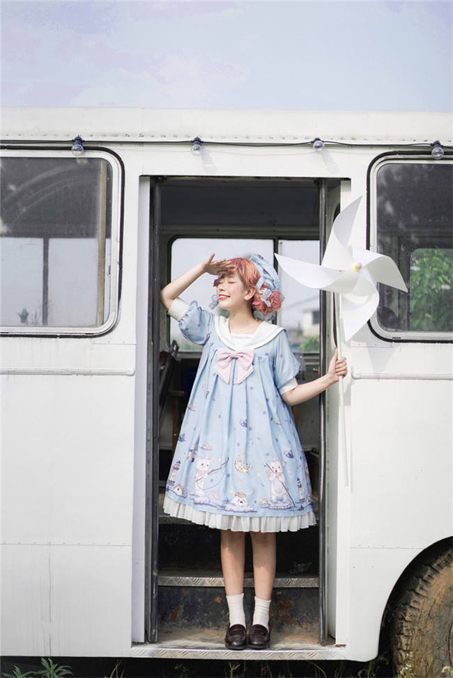 LeMiroir~Polar Bear ~Printed Lolita OP-Pre order Closed