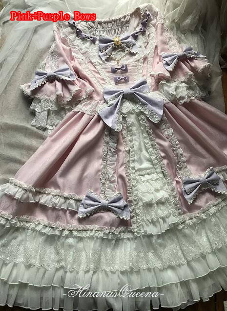 Moira~ Lolita Short Sleeves OP Dress -Sax Size XL In Stock