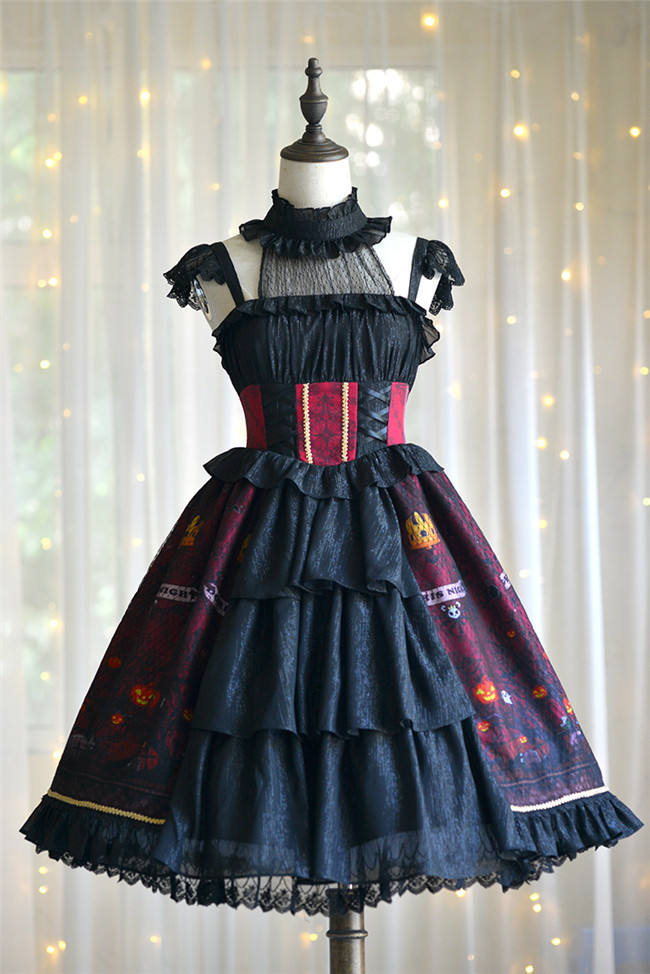 Halloween~ Halter Neckline Lolita JSK -out