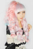 Sweet Candy Pink Light Water Blue Ponytail Lolita Wig