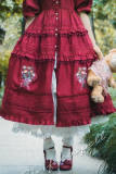The Bank Where the Wild Thyme Blows~ Flower Embroidery Lolita OP out