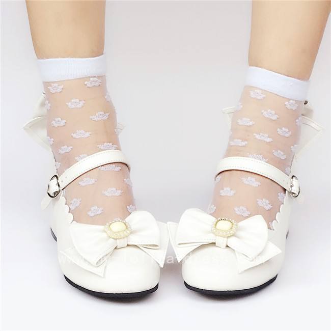 Elegant Bows Lolita Heels Shoes