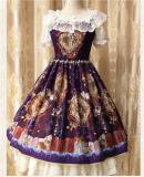 -The Garden of Paradise- Vintage Chiffon Lolita Jumper Dress
