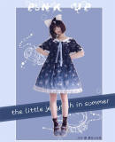 The Little Jellyfish In Summer~  Sweet Lolita Short Sleeves OP -Pre-order Closed