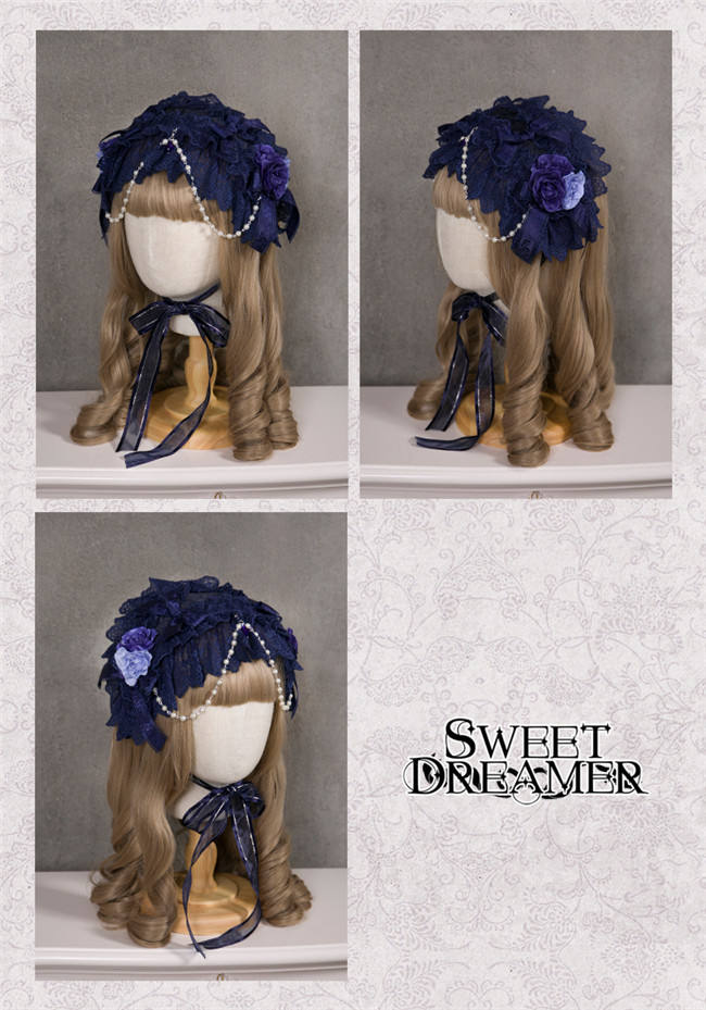 Cutie Creator ~Little Dorrit~ Lace Bow Beadchain Lolita Headband