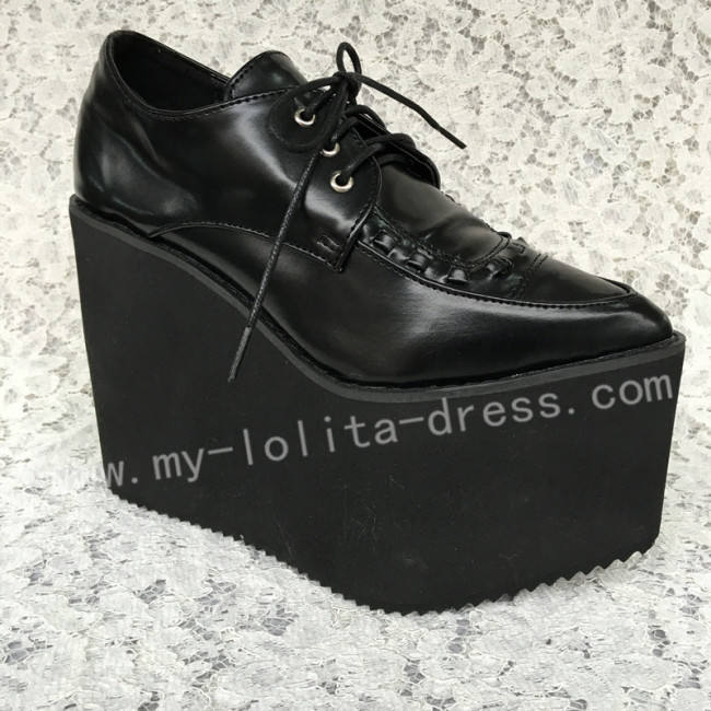 Sweet Matte Black Lolita High Platform