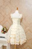 Elegant Sweet Lolita Jumper Dress with Flower Prints