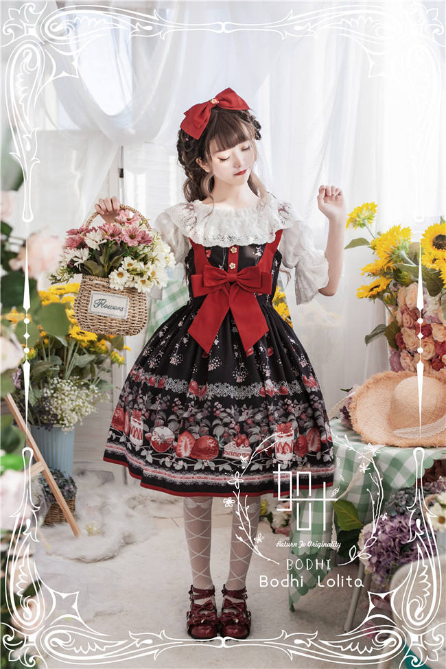 Strawberry Fruit Tea Lolita JSK -Pre-order Closed