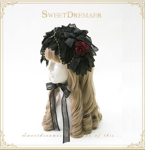 Cutie Creator ~Little Dorrit~ Lace Bow Beadchain Lolita Headband