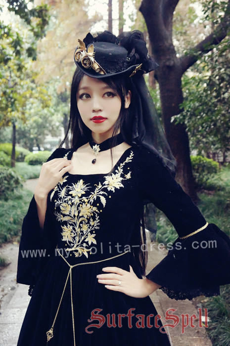 Bourbon Dynasty Series Baroque Embroidery Lolita OP Dress