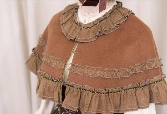 Little Red Riding Hood~ Classic Lolita Fish-bone Skirt + Blouse+Cape-Pre-order Closed